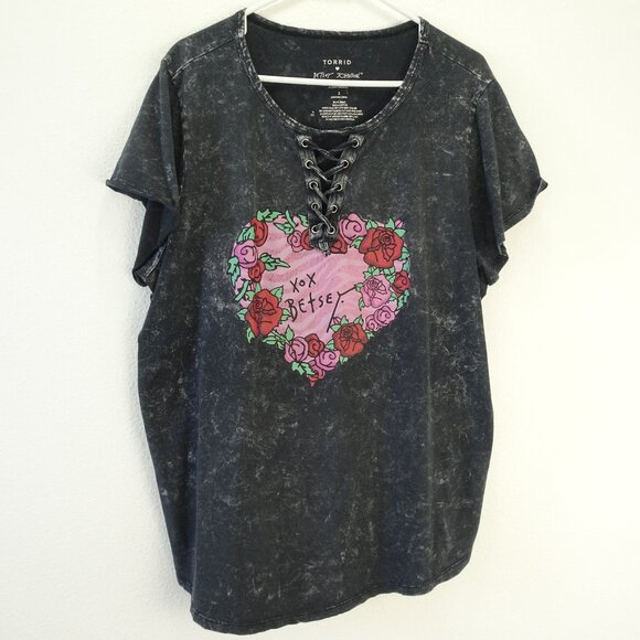 Torrid Betsey Johnson Tye Dye Top XXL (3) - Picture 1 of 9